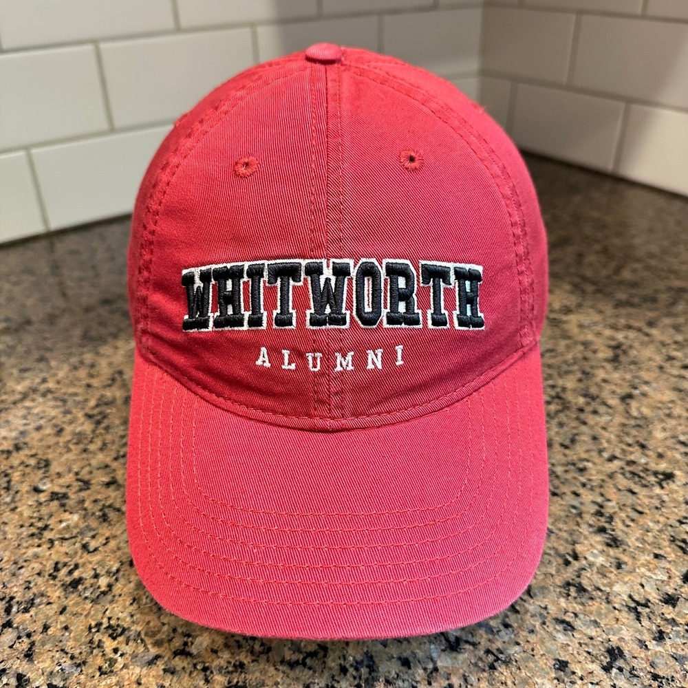 Whitworth Alumni Legacy Hat Strap Back Adjustable Red